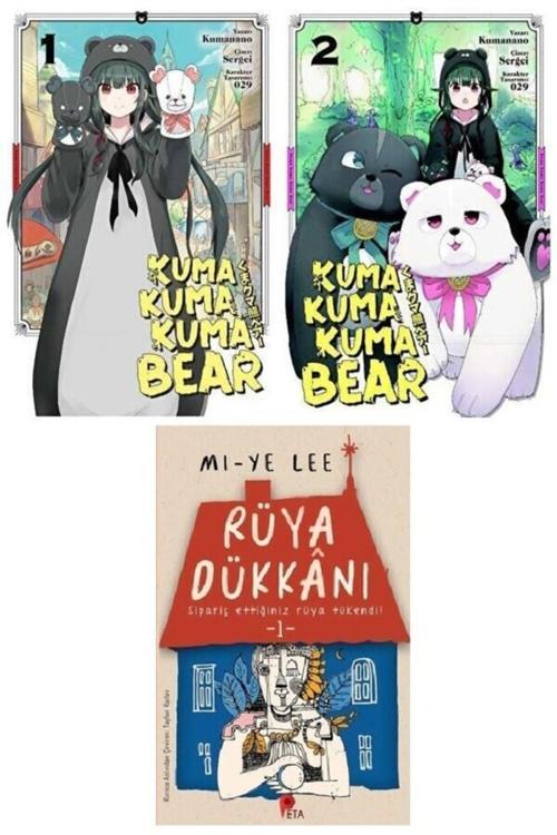 Manga Set - Kuma Kum Bear 1-2 - Rüya Dükkanı Kitabı Hediye