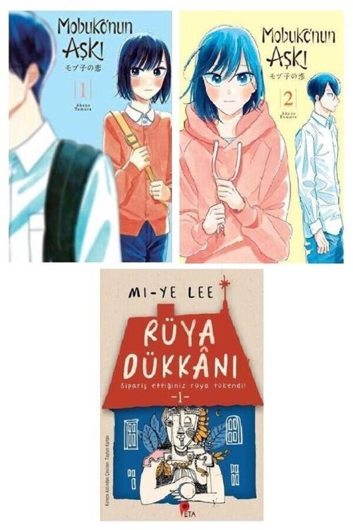Manga Set - Mobuko'Nun Aşkı 1-2 - Rüya Dükkanı Kitabı Hediye