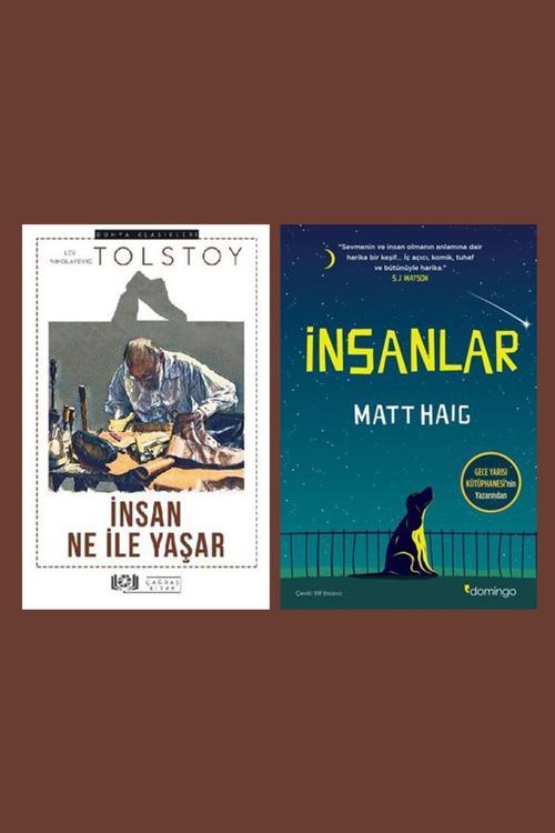 Çağdaş Kitap Insan Ne Ile Yaşar - Insanlar 2 Kitap Set