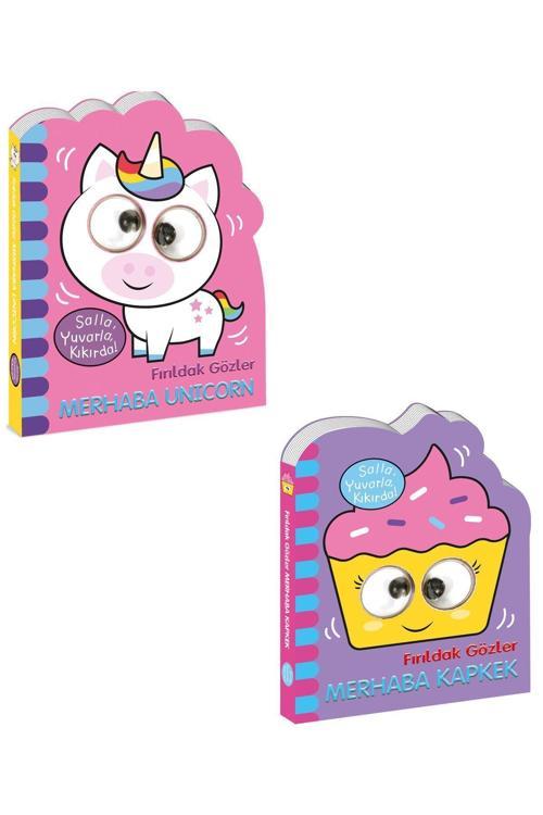Fırıldak Gözler Serisi 2'Li Set Merhaba Unicorn - Merhaba Kapkek