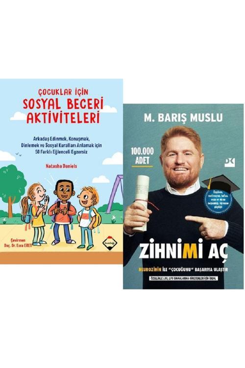 Çocuklar İçin Sosyal Beceri Aktiviteleri + Zihnimi Aç 2 Kitap Set