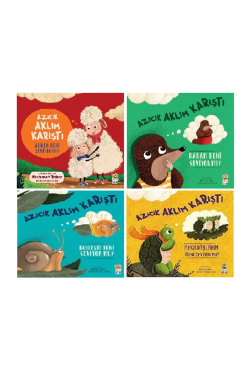 Azıcık Aklım Karıştı Serisi 4 Kitap Set Annem - Babam - Kardeşim - Arkadaşlarım Beni Seviyor Mu?