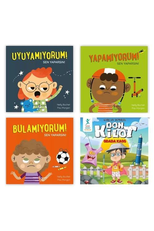 Sen Yaparsın Serisi - Bulamıyorum-Uyuyamıyorum-Yapamıyorum-Don Kilot Hikaye Kitabı Hediye