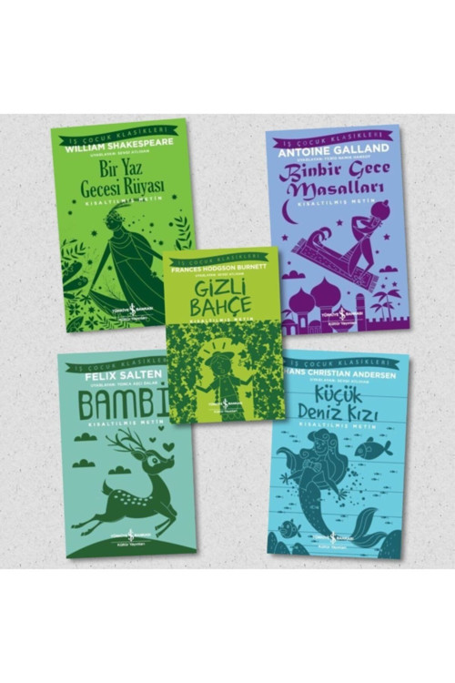 Bir Yaz Gecesi Rüyası Binbir Gece Masalları Gizli Bahçe Bambi Küçük Deniz Kızı 5 Kitap