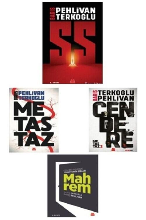 Barış Terkoğlu Barış Pehlivan Set - Ss - Metastaz - Cendere - Mahrem 4 Kitap