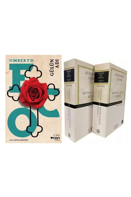 Gülün Adı - Umberto Eco - Monte Cristo Kontu - 2 Kitap Takım - Alexandre Dumas