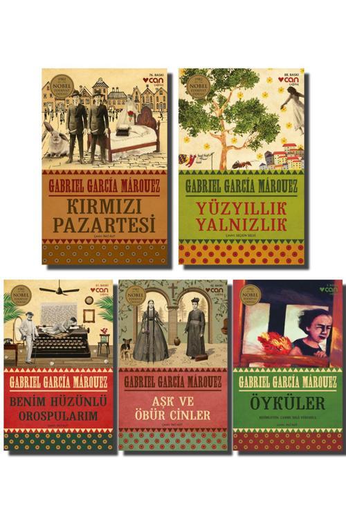 Kırmızı Pazartesi - Yüzyıllık Yalnızlık - Aşk Ve Öbür Cinler - Gabriel Garcia Marquez Set (5 Kitap)