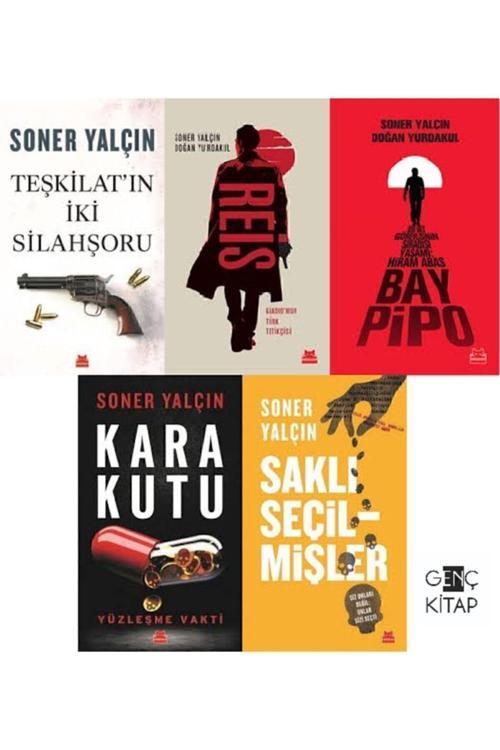 Soner Yalçın 5 Kitap Set Teşkilatın Iki Silahşoru-Reis-Bay Pipo-Kara Kutu-Saklı Seçilmişler