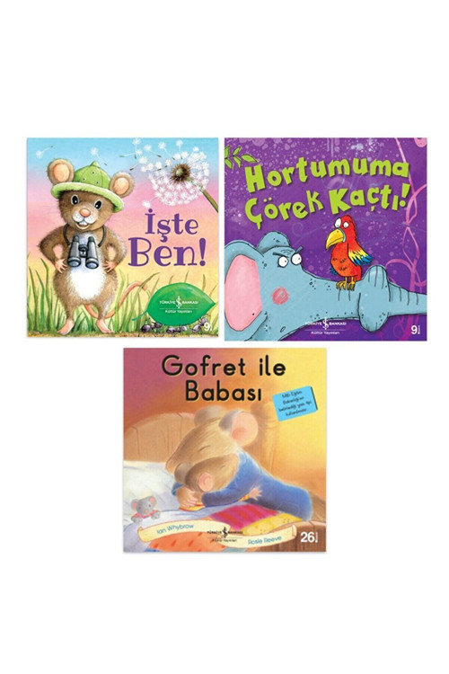 İşbankası-En Çok Tercih Edilen Resimli Kitaplar3 Lü Set Işte Ben Hortumuma Çörek Kaçtı