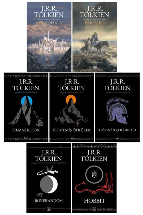 J. R. R. Tolkien 7 Kitap Set Yüzüklerin Efendisi Dünyası Ortadünya