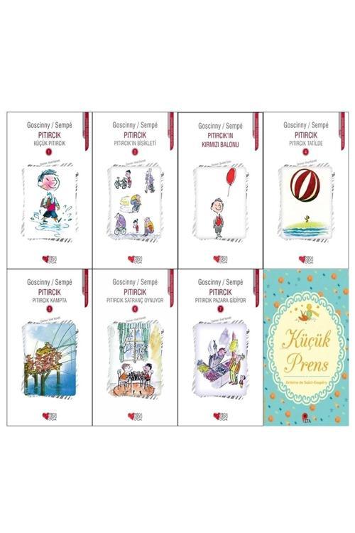Pıtırcık Serisi 7 Kitap + Küçük Prens Hediye (Küçük Pıtırcık, Pıtırcık'In Bisikleti, Kırmızı Balonu)