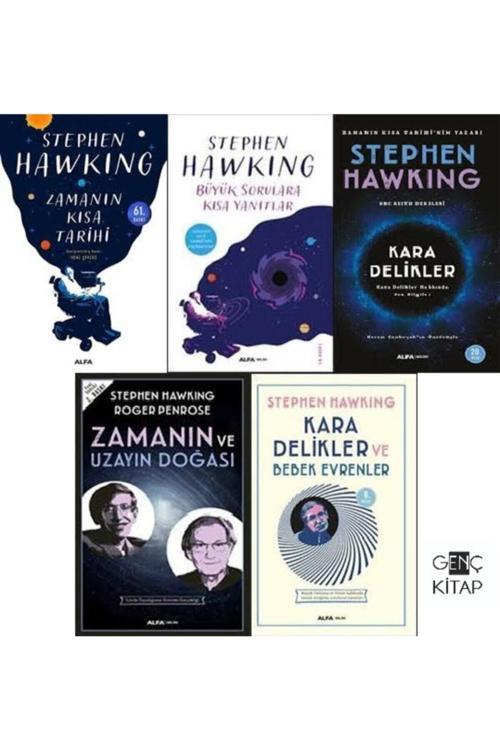 Stephen Hawkıng 5 Kitap Set Büyük Sorulara Kısa Yanıtlar Zamanın Kısa Tarihi Kara Delikler