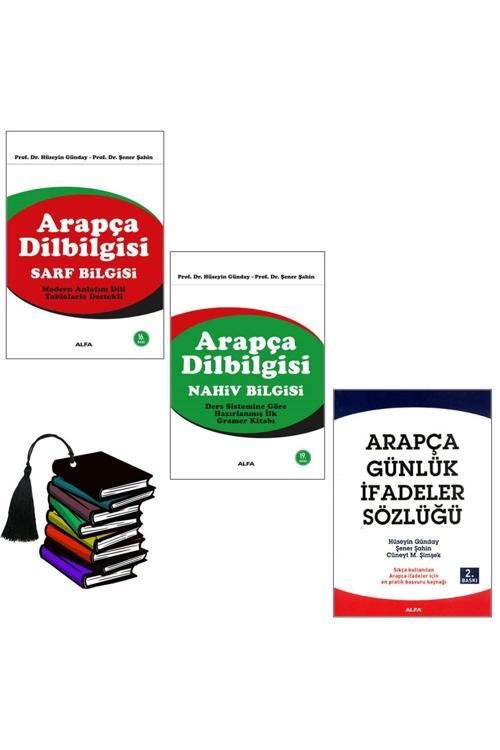 Arapça Dilbilgisi - Sarf Bilgisi - Nahiv Bilgisi - Arapça Günlük İfadeler Sözlüğü -Yırtılmaz Ayraçlı