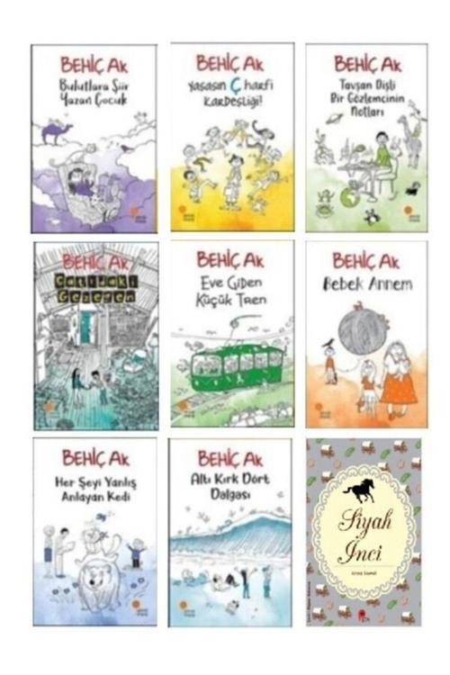Behiç Ak Çocuk Romanları 4. 5. 6. Sınıflar 8 Kitap Set + Siyah İnci Hediye