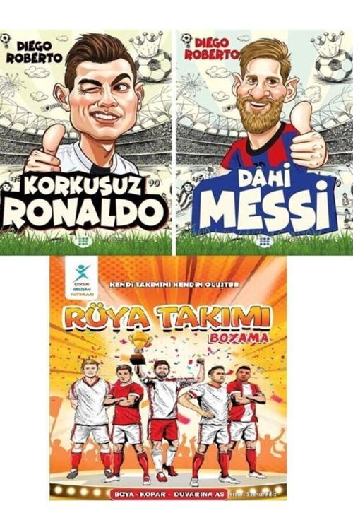 Efsane Futbolcular Ronaldo - Messi Rüya Takımı Boyama Hediye