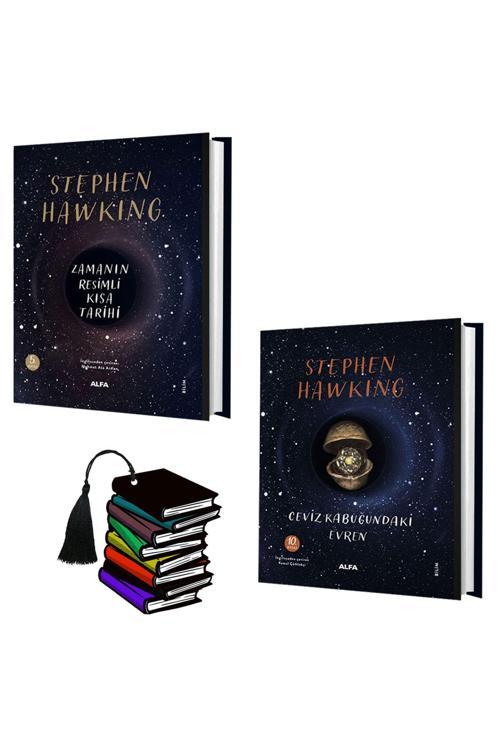 Stephen Hawking - Zamanın Resimli Kısa Tarihi - Ceviz Kabuğundaki Evren -Ciltli Set-Yırtılmaz Ayraç