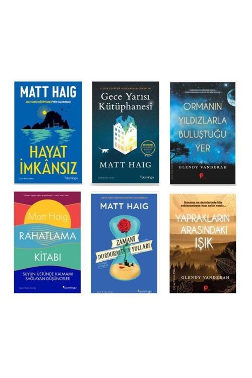 Matt Haig 4 Kitap-Hayat İmkansız-Gece Yarısı Kütüphanesi+2 Kitap +Ormanın -Yaprakların Hediye