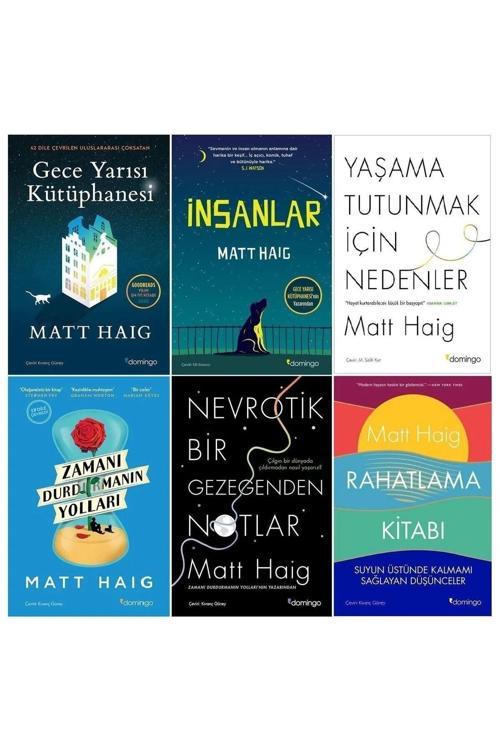 Matt Haig Seti (6 Kitap) Gece Yarısı Kütüphanesi +Zamanı Durdurmanın Yolları +İnsanlar +3