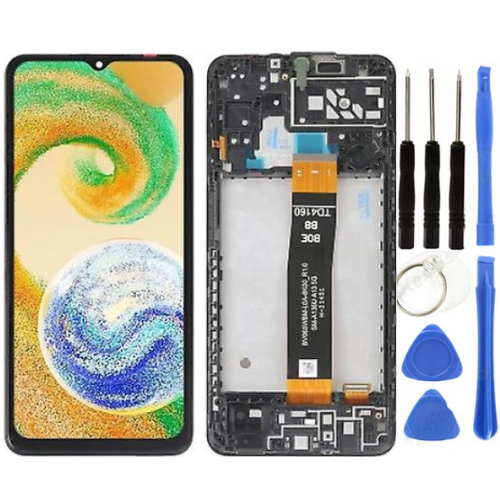 TE Samsung A04S A047F Uyumlu OLED Çıtalı Lcd Ekran + Tamir Seti