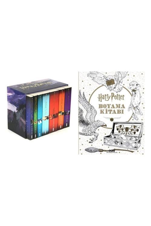 Harry Potter Serisi 7 Kitap Kutulu-Büyük Boy Harry Potter Boyama Kitabı J.K. Rowling Seti