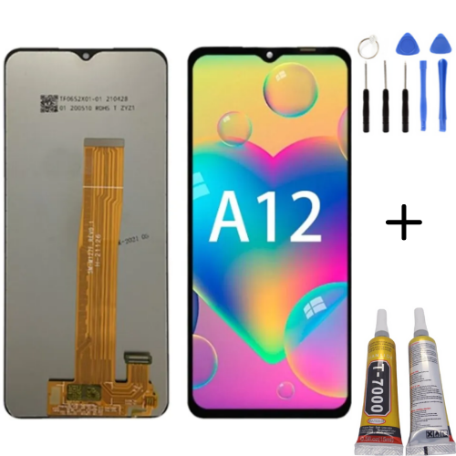 TE Samsung A12S A127F Uyumlu Lcd Ekran Servis + Montaj Kiti