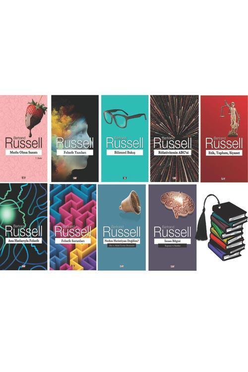 Bertrand Russell -Full Set 9 Kitap- Mutlu Olma Sanatı - Felsefe Yazıları -Yırtılmaz Ayraç Hediye