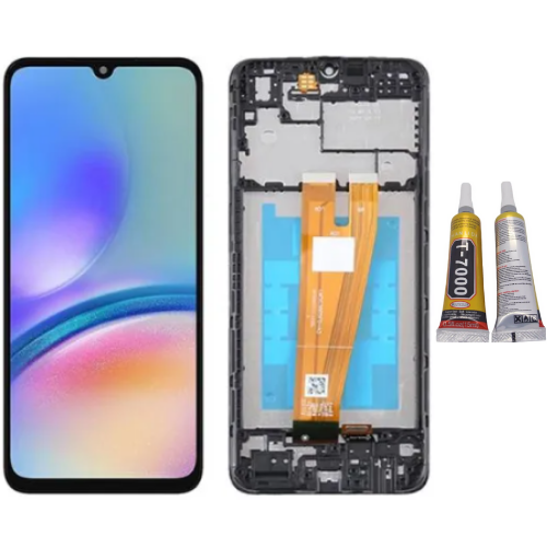 TE Samsung A05 A055F Uyumlu Çıtalı Lcd Ekran Servis + B7000