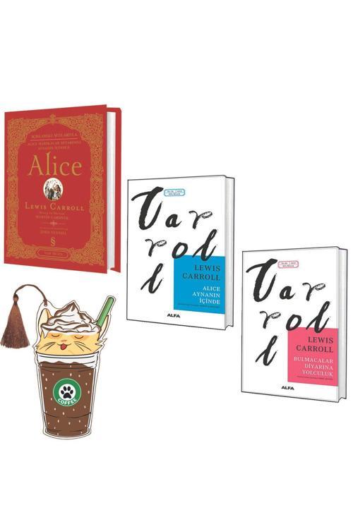 Lewis Carroll - Alice Ciltli - Bulmacalar Diyarına Yolculuk - Alice Aynanın Içinde -Yırtılmazayraçlı