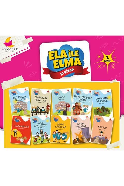 Kurmay Elt 1. Sınıf Hikaye Kitabı Seti 10 Kitap Ela Ile Elma Ay Çocuk Yayınları