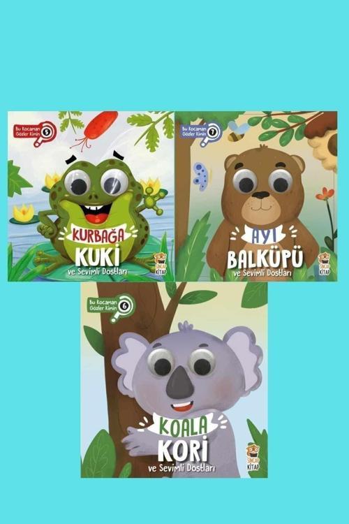 Ayı Balküpü Koala Kori Kurbağa Kuki Ve Sevimli Dostları 3Lü Set
