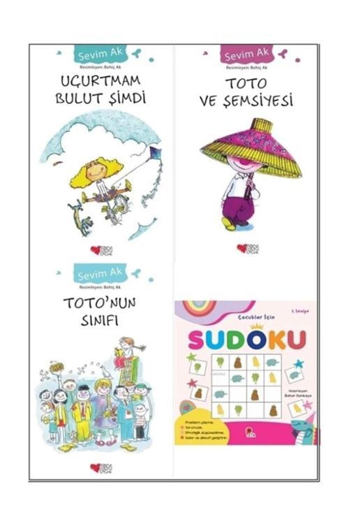 Sevim Ak Seti (3 Kitap) Toto Ve Şemsiyesi , Toto'Nun Sınıfı, Uçurtmam Bulut Şimdi