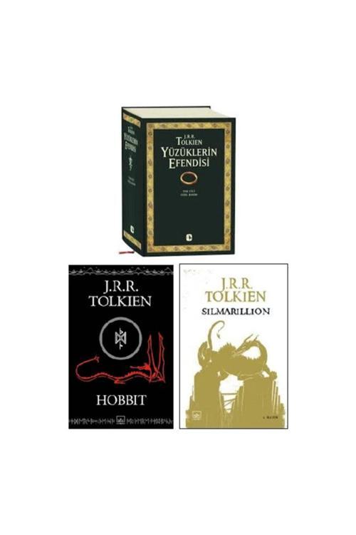Tolkien Kitapları Yüzüklerin Efendisi 3 Kitap Set - Tek Cilt - Hobbit - Silmarillion