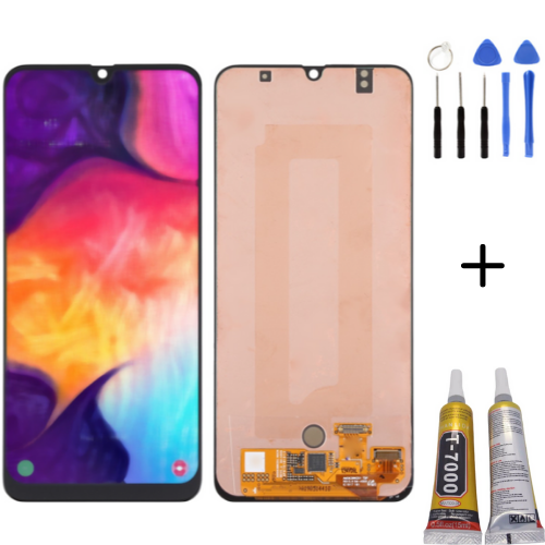 TE Samsung A50 A505F Uyumlu OLED Lcd Ekran + Montaj Kiti