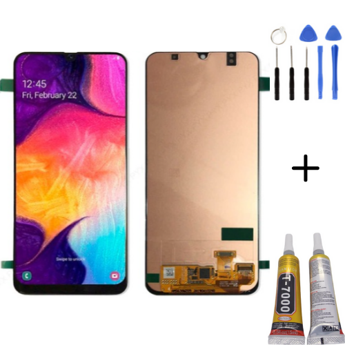 TE Samsung A30 A305F Uyumlu OLED Lcd Ekran +Montaj Kiti