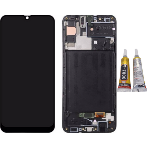 TE Samsung A30S A307F Uyumlu A Kalite Çıtalı Lcd Ekran + B7000