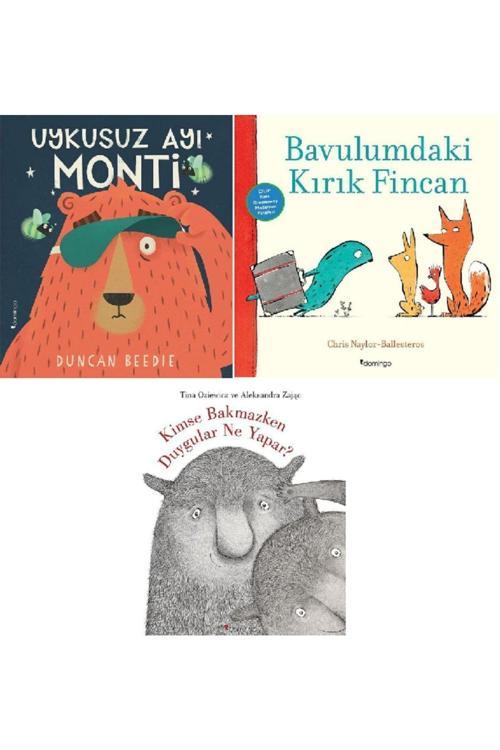 Uykusuz Ayı Monti + Bavulumdaki Kırık Fincan + Kimse Bakmazken Duygular Ne Yapar? 3 Kitap Set