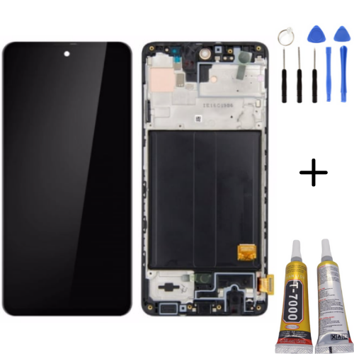 TE Samsung A51 A515F Uyumlu A Kalite Çıtalı Lcd Ekran + MontajKiti