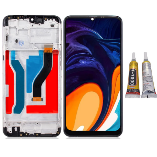 TE Samsung A10S A107F Uyumlu Çıtalı Lcd Ekran Servis + B7000