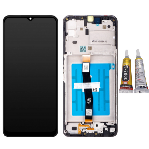 TE Samsung A22 5G A226F Uyumlu A Kalite Çıtalı Lcd Ekran + B7000