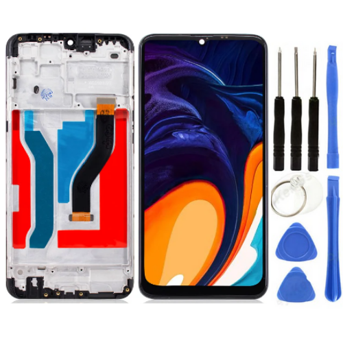 TE Samsung A10S A107F Uyumlu OLED Çıtalı Lcd Ekran + Tamir Seti
