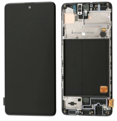 TE Samsung A71 A715F Uyumlu Çıtalı Lcd Ekran Dokunmatik