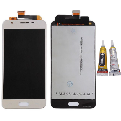 TE Samsung J5 Prime G570 Uyumlu Lcd Ekran Beyaz + B7000 