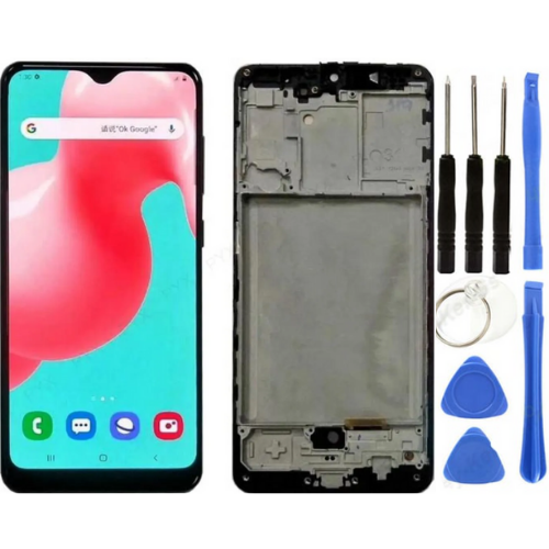 TE Samsung A31 A315F Uyumlu Çıtalı Lcd Ekran Servis + Tamir Seti