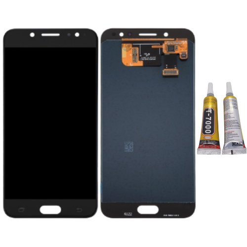 TE Samsung C8 C7100 Uyumlu OLED Lcd Ekran Siyah + B7000