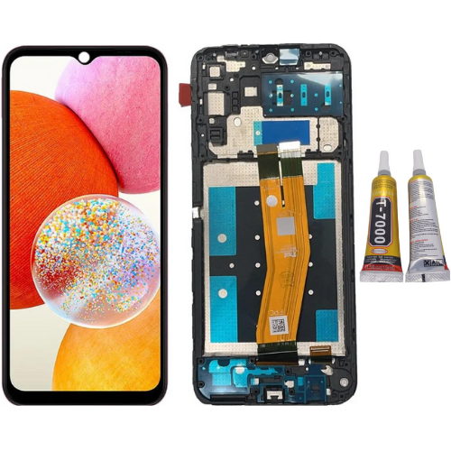 TE Samsung A14 A145F Uyumlu OLED Çıtalı Lcd Ekran + B7000