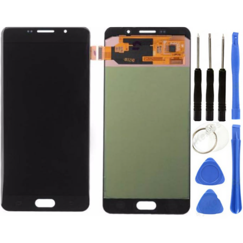 TE Samsung A7 2016 A710F Uyumlu Lcd Ekran Siyah Servis+ Tamir Seti
