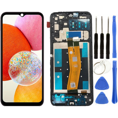 TE Samsung A14 A145F Uyumlu OLED Çıtalı Lcd Ekran + Tamir Seti
