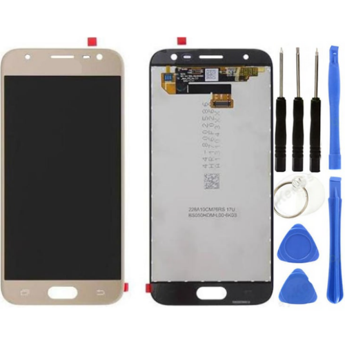 TE Samsung J3 PRO J330 Uyumlu Lcd Ekran Gold + Tamir Seti