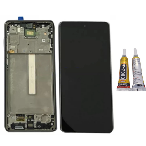 TE Samsung A73 5G A736F Uyumlu A Kalite Çıtalı Lcd Ekran + B7000