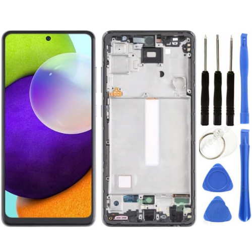 TE Samsung A52 4G A525F Uyumlu OLED Çıtalı Lcd Ekran + Tamir Seti